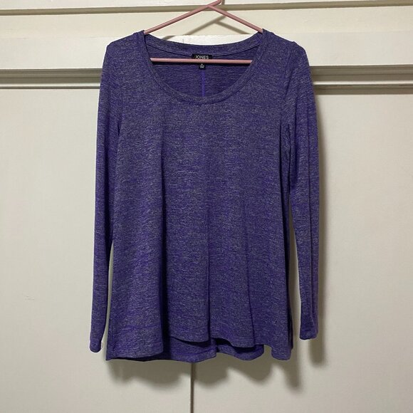 Jones New York long sleeve purple marbled tunic, size M - Picture 1 of 10